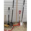 Image 2 : Axe, Edger, Spade, Potato Fork, Saw, & Shovel