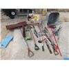 Image 1 : Galvanized Tub, Shovel, Trimmer, Spade Edger, Sprinkler & Garden Care