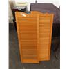 Image 2 : Oak Wooden Shutters & Folding What Not Shelf