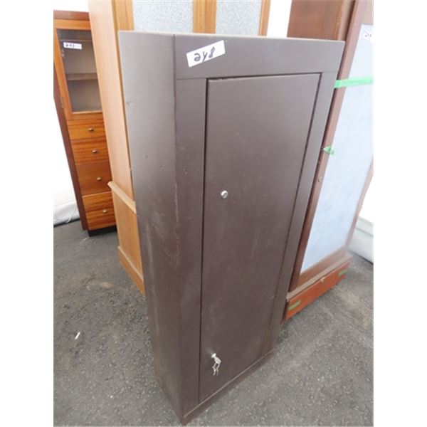 Metal Locking Gun Cabinet w Key 55" x 21" x10"