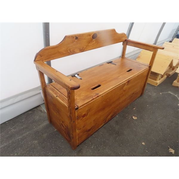 Deacon's Bench 50"W w Storage Area- New Handcrafted