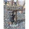 Image 2 : 1 Concrete Bird Bath, & 1 Concrete Bear Decor (Welcome Sign)