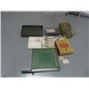 Image 3 : Paper Cutter & 8 MM Camera- Minolta, Old Adding Machine, Old Invoice Machine & File Tray