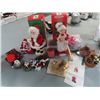 Image 1 : Christmas Mr & Mrs. Clause - Animated, 2 Electric Candles & Misc Christmas Decor