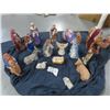 Image 1 : Christmas Ceramic Nativity Scene- 16 Pieces