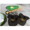 Image 3 : John Deere Thermometer, Dust Pan, Child's Toy Wagon & 2 John Deere Hats