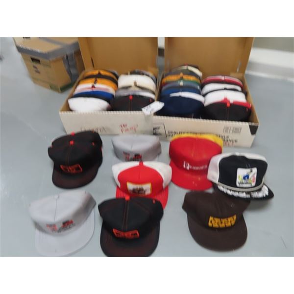 80 Never Worn Caps, Various Construction Dealerships, Supplier Logos