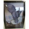 Image 3 : Paper Tulle Owl & Eagle Pictures in Beautiful Frames 17" x 15" & 18" x 14"