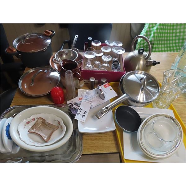 Misc Pots, Glasses, Bowls, & Dishes