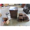 Image 1 : Wicker Organizer/ Cabinet - 3 Drawers, Wicker Organizing Baskets, Heater & Ext Cords