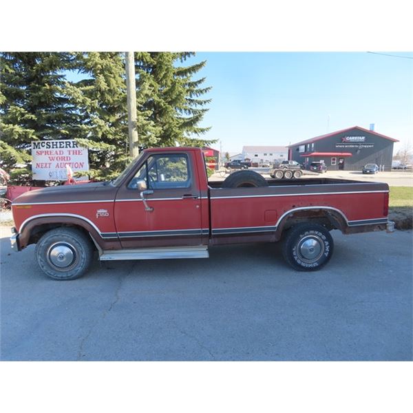 1983 FORD F150 A/T 4.9 L - Runs - No Safety Rusty- Has TOD- 162,158 KMS