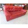 Image 1 : Red Leather Couch