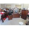 Image 1 : 4 Pc Bedroom Suite, Dressor & Mirror 32" x 66" x 18" Plus Mirror 54" x 45" Highboy Dresser 62" x 39"