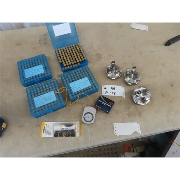 (G) 388 Rds of 45 ACP Reloads, Plus Some Reload Dies- 38 Spc., 45 ACP , & 357