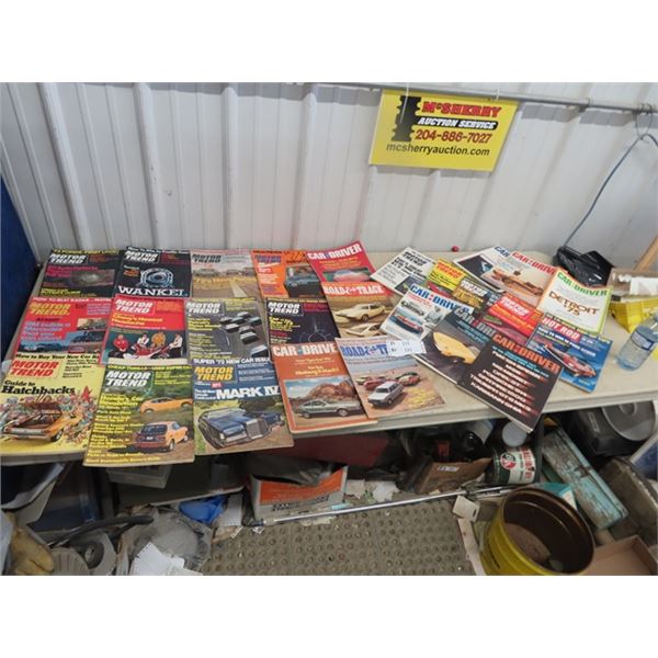 Approx 25 Plus Motor Tread Car Mag - 1970's