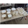 Image 1 : Approx 154 Pcs Fire King, Plates, Bowls, Cups & Saucers