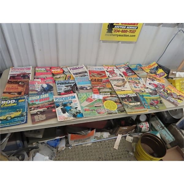 Appro 25 Stock Car Hot Rod Magazines 1960's- 1970's
