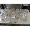 Image 1 : Approx 16 Glass w Silver Inlay Serving Trays, Bowls, C & S, & Candle Holders