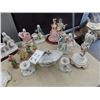 Image 2 : Approx 13 China Ornaments & Candle Holders