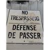 Image 3 : 2 No Trespassing Sign - Minister of Transport 30" x 30"