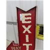 Image 3 : Modern Metal Exit Sign 33" H