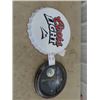 Image 1 : (DL) Metal Bottle Cap Coors Light Sign 16" RD & 8 Ball Clock 12" RD