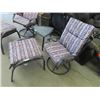 Image 2 : 5 Pc  Patio Set - Chairs, Ottoman , & Table