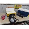 Image 1 : 2 Coolers- 1 is a Radio Combo, 2 Air Pump - 12 Volt