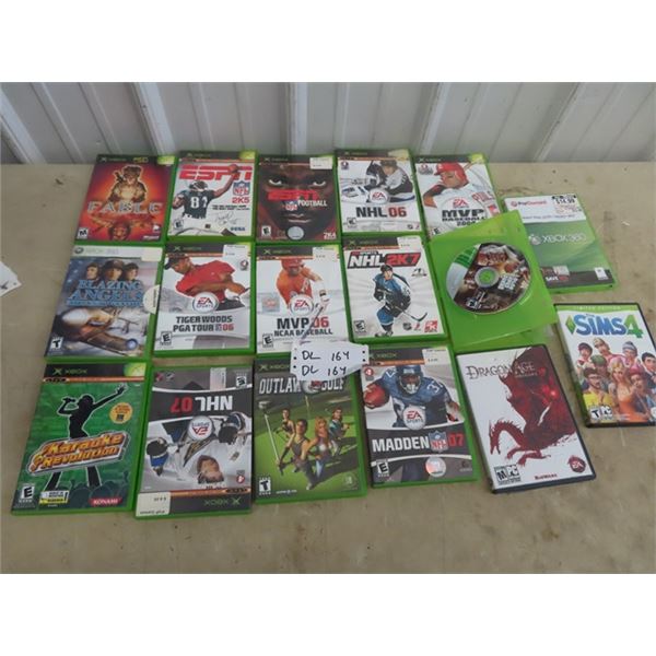 Approx 17 XBOX Video Games