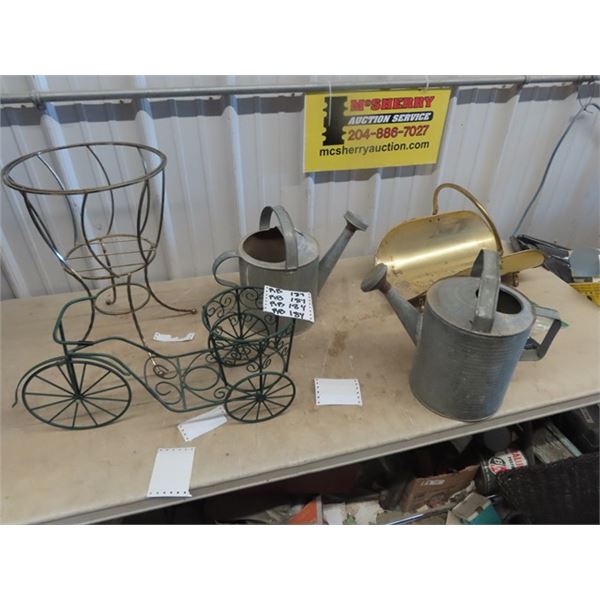 2 Watering Cans, Planters, Plus More