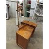 Image 2 : Vanity Dresser w Stool & Headboard 28"H x 37" W x 16"D , Plus Mirror 28" x 32"