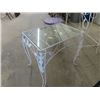 Image 3 : Wrought Iron Desk / Vanity W Stand Desk 29 " x 29" x 15"  & Stand 21" x 21:" x 15"