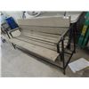 Image 2 : Swinging Yard Bench - Metal Frame & Wood 72" W