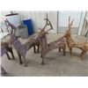 Image 2 : 5 Bent Willow Deer= 42" H  (Floor to Horns) & 28" L from Nose To A*& (LOL)