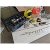 Image 3 : Tackle Box W Tackle, Minnow Pail & Trap, Fishing Rod , Plus More!