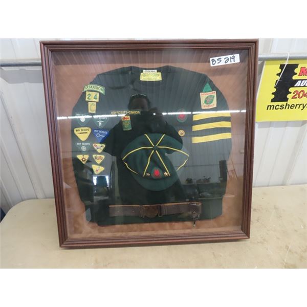 Framed Boy Scout Out Fit