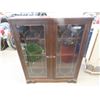 Image 1 : Mahogany 2 Door China Cabinet 47"H x 40"W x 12" D