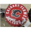 Image 2 : 2 Metal 16" Rd Signs- 1) Calgary Glames  & 1) Harley Davidson