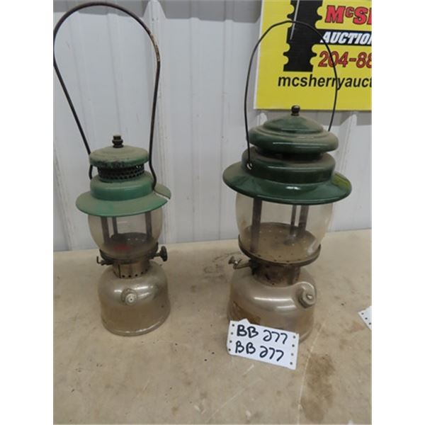2 Coleman Lanterns 1) Mdl 247 & 1) Mdl 236