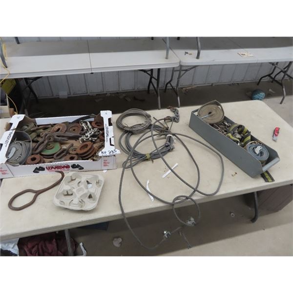 Load Straps, Cable, Pulleys, Hooks, Tie Down Straps