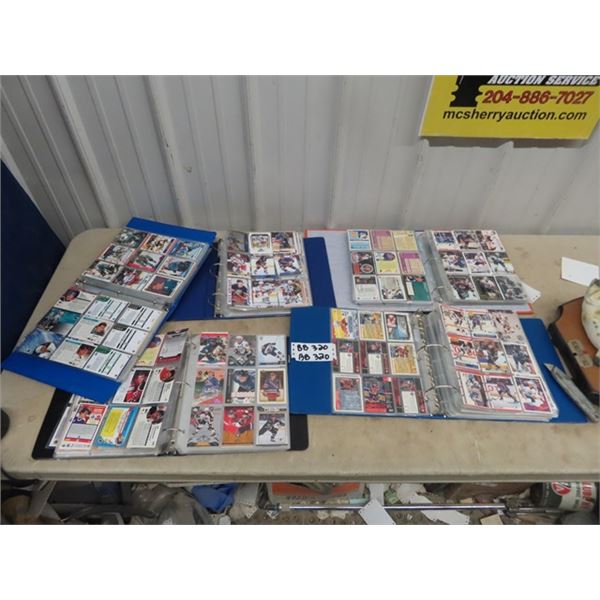 5 Binders full of Hockey Cards, Majority are from 80's & 90's Some Newer, Some Older