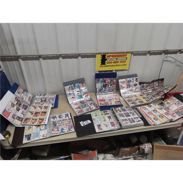 8 Binders Full of Hockey Cards- Majority are 80's & 90's