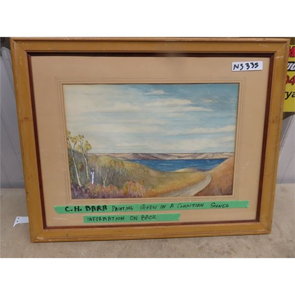 Signed CH Barr Painting 23" x 30"