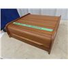 Image 1 : Teak Roll Up Desk Organizer
