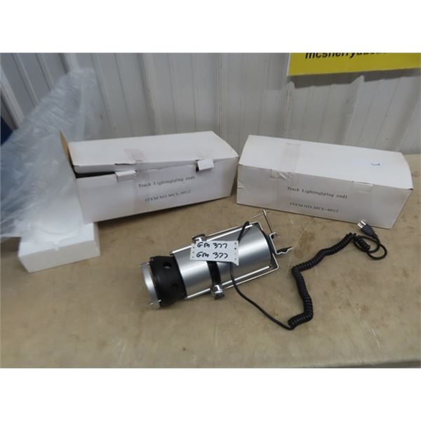 2 New Track Lights w Plug