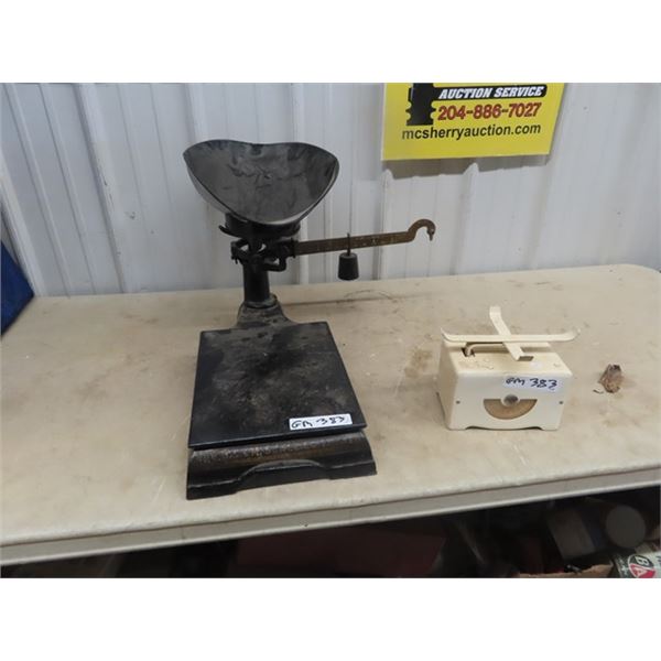 2 Scales 1 is Lissex Mfg & 1 is B.S.M Scale Co