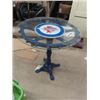 Image 1 : Cast Based Table w Jets Logo 28" H & 24" RD