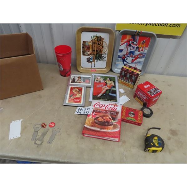 Coca Cola Bottle Opener, Signs Tins & Trays