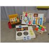 Image 1 : Fisher Price Cash Register, Fisher Price Stove, Fisher Price Medical Kit, & Fisher Price Milk Bottle