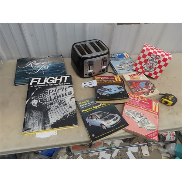 Yankiee Girl Tobacco Box, Toaster, Repair Manuals Books , Romance of The Sea & More!